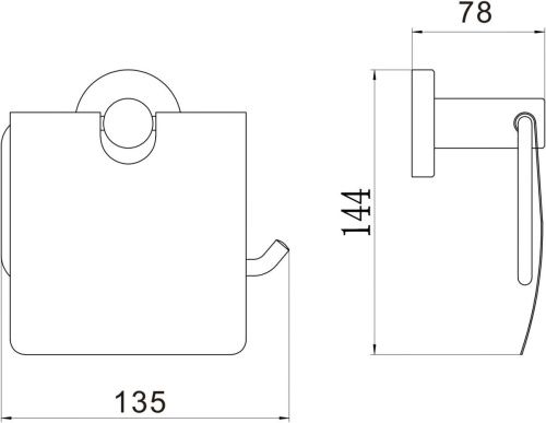 Бумагодержатель Savol S-005651H - фото 2