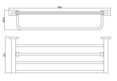 Полка в ванную комнату BELZ B90424