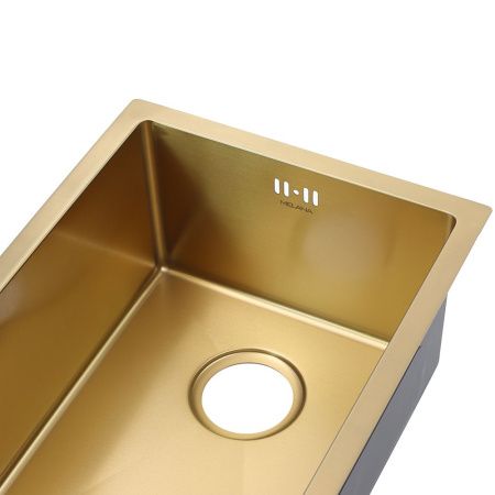 Кухонная мойка Melana ProfLine D5138HG золото 50х40 цвет золото поверхность брашированная