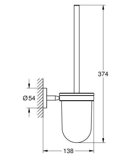Ершик Grohe Bau Cosmopolitan 40463001 - фото 2