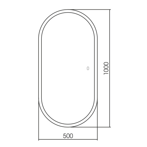 Зеркало в ванную ABBER AG6303S-1.0 50х100 - фото 4