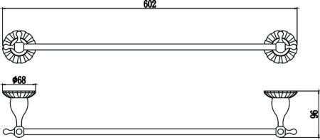 Полотенцедержатель Savol S-08924C