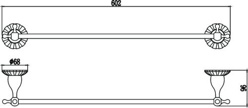 Полотенцедержатель Savol S-08924C - фото 3