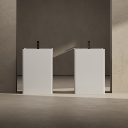 Раковина керамическая Dea Design Pedestal Basin DD2004 600 18 60х40 напольная цвет белый без отверстий под смеситель