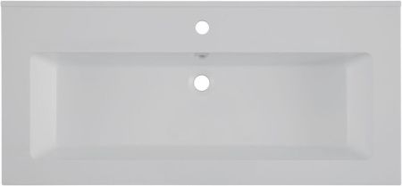 Раковина из искусственного камня Aquanet Текла 00328016 100х50 полувстраиваемая цвет белый 1 отверстие под смеситель