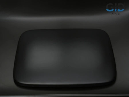 Раковина керамическая Gid Geométrico 53365 60х40 накладная цвет черный без отверстий под смеситель