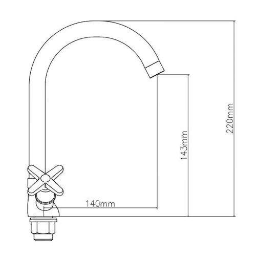 Смеситель Voda Star STR26L на раковину хром - фото 3