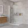 Душевая перегородка BelBagno KRAFT KRAFT-L-1-70-C-Cr 70х195 стекло прозрачное профиль хром глянцевый