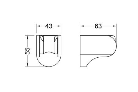 Держатель для душа Aquatek AQ2405CR хром