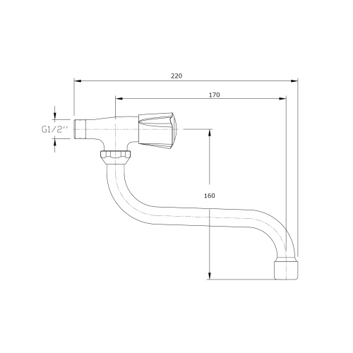 Смеситель Rush Pioneer PI7950-28 настенный хром - фото 2