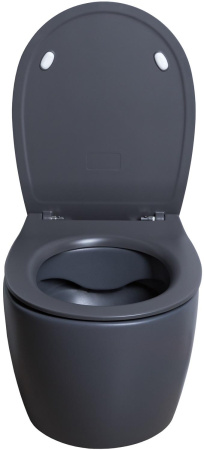 Чаша унитаза подвесная Allen Brau Fantasy 4.11004.AN цвет черный без сиденья безободковая каскадный смыв