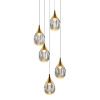 Светильник потолочный Delight Collection Stilla (Стилла) MD24001004-5A gold/clear