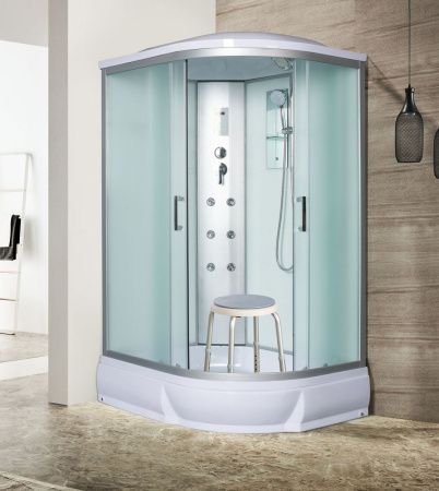 Душевая кабина River DUNAY 10000001128 120х80 асимметричная с крышей ориентация левая