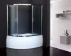 Душевая шторка на ванну Royal Bath ALPINE RB150ALP-C-CH 150х150 стекло рифленое профиль хром ориентация универсальная