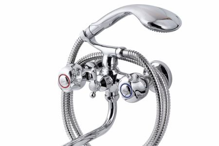 Смеситель для ванны и душа FAUZT FZs-317-76 настенный хром