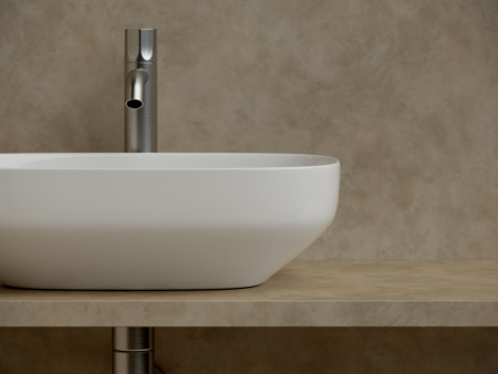 Раковина из сантехнического фарфора Ceramica Nova ELEMENT CN5031 50х40 накладная цвет белый без отверстий под смеситель