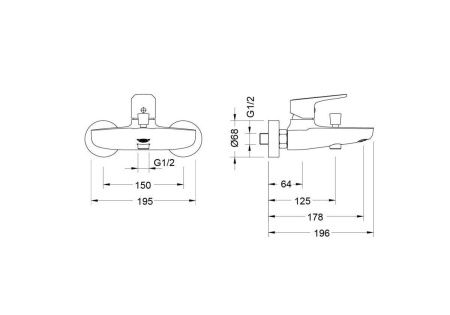 Комплект смесителей Aquatek БЕТТА AQ1130MB черный