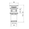 Донный клапан Timo 8011/16 белый
