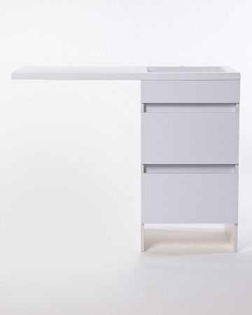 Тумба с раковиной Orange Sistema ST-110TUW+RAR 110х50 напольная цвет белый