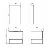 Зеркало-шкаф Comforty Порто 00-00009323CF 50х80 подвесной цвет коричневый