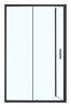 Душевой уголок Azario MILTON AZ-ND1131-L 1200 BLACK 120х120 стекло прозрачное профиль черный без поддона
