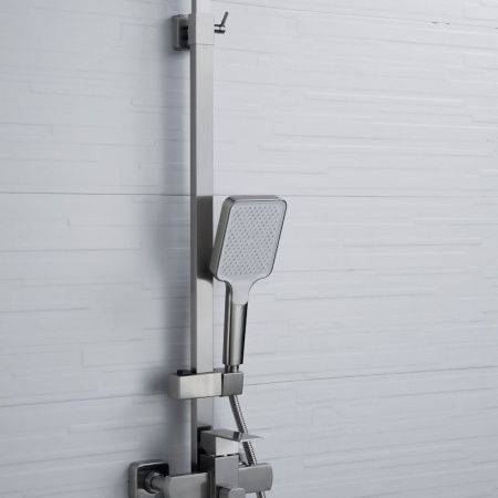 Душевая стойка Shevanik S7036L настенная цвет серый