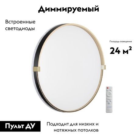 Настенно-потолочный светильник Sonex Olidi black (Олиди блацк) 7647/EL