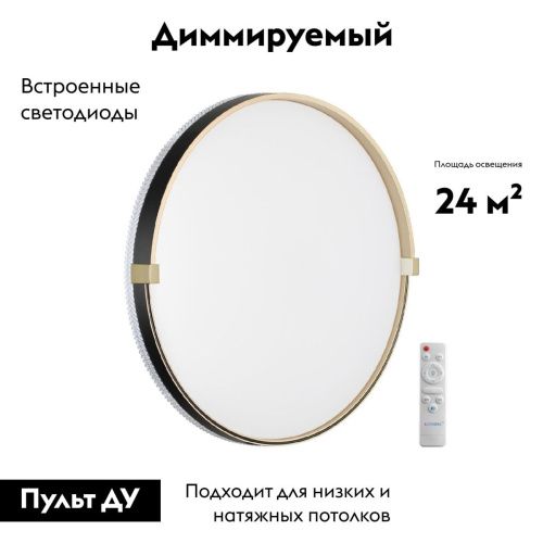 Настенно-потолочный светильник Sonex Olidi black (Олиди блацк) 7647/EL - фото 2