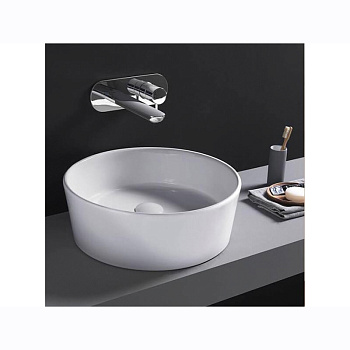 Раковина из санфаянса Hatria HAPPY HOUR A0Y1VG25 44х44 накладная цвет белый матовый