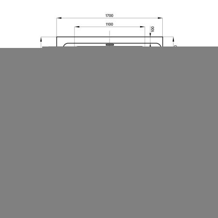 Ванна акриловая Wellsee Bromance 231604000 170х80 пристенная асимметричная с ножками