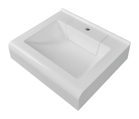 Раковина мебельная из искусственного камня Marko Корса 60 5209600 60х50 подвесная цвет белый