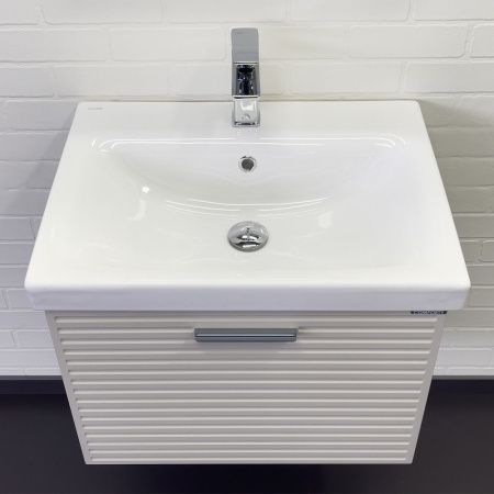 Тумба с раковиной Comforty Касабланка 00-00020108CF 60х50 подвесная цвет серый