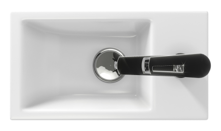 Раковина мебельная керамическая Cersanit Como 40 S-UM-COM40/1-w 40х20 накладная цвет белый 1 отверстие под смеситель