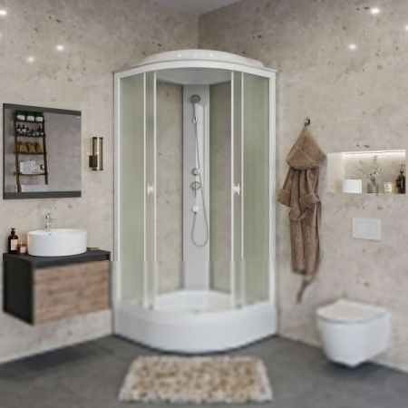 Душевая кабина Niagara Promo P100/26/MT 100х100 четверть круга с крышей ориентация универсальная