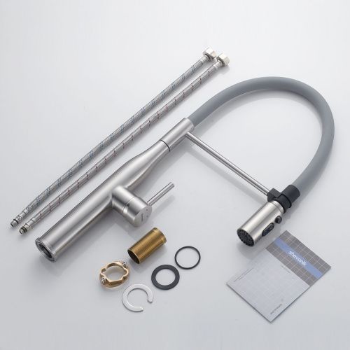 Смеситель для кухни Shevanik S123L-9 на мойку сатин - фото 4