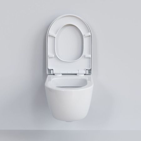 Унитаз подвесной Ambassador Abner 103T20001R-102T20001 белый с сиденьем микролифт