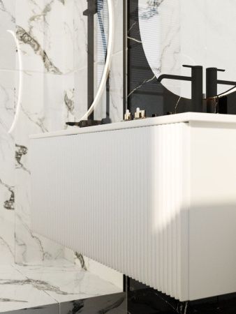 Тумба под раковину La Fenice Terra FNC-01-TER-B-100 100х50 подвесная цвет белый