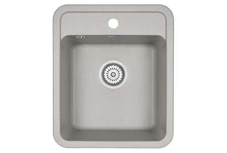 Кухонная мойка Granula 4202, БАЗАЛЬТ 42х50 цвет серый поверхность матовая