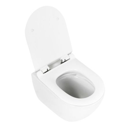 Чаша унитаза подвесная Cezares STYLUS CZR-6601-TH-TOR цвет белый без сиденья безободковая смыв торнадо