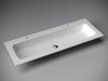 Раковина из сантехнического фарфора Ceramica Nova GRACE CN7016 120х50 накладная цвет белый 2 отверстия под смеситель