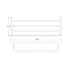 Полка в ванную комнату Rose RG17 RG1708