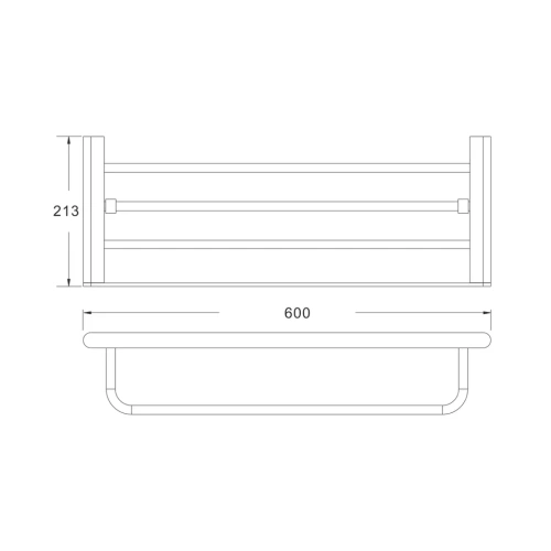 Полка в ванную комнату Rose RG17 RG1708 - фото 3