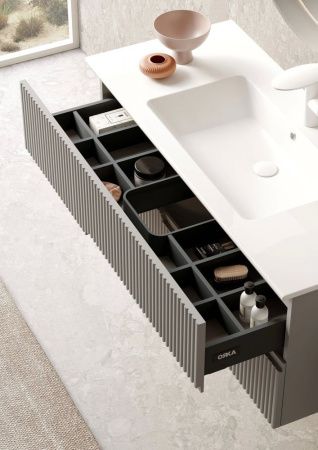 Тумба с раковиной Orka Moonlight 5001508 120х50 подвесная цвет бежевый