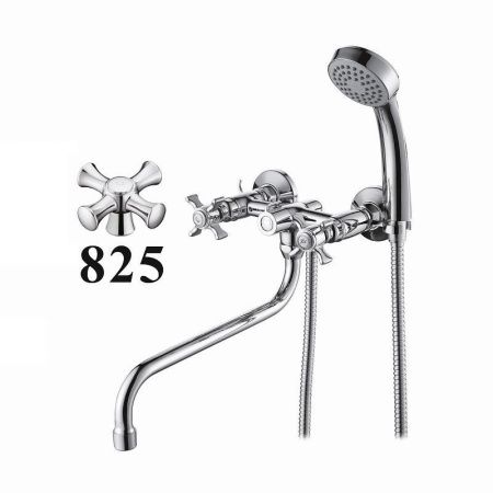 Смеситель для ванны D-Lin D143825 настенный хром