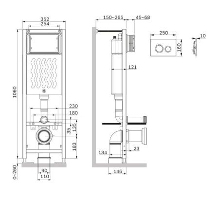 Инсталляция для унитаза Am.Pm ErgoFit I012711.0151