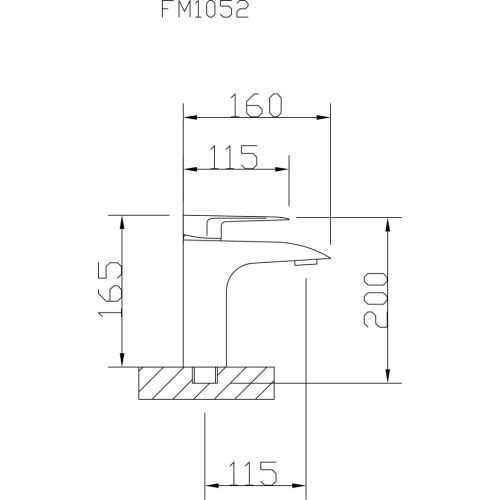 Смеситель Fmark FM1052 на раковину хром - фото 3
