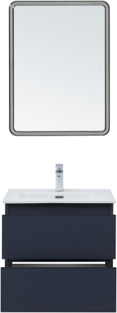 Тумба под раковину Aquanet Вега 2.0 00337947 58х47х50 подвесная цвет синий