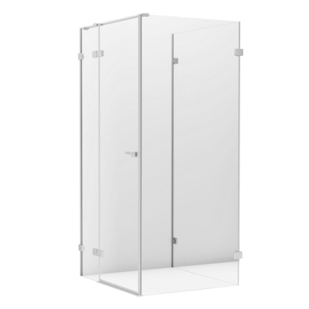 Душевой уголок New Trendy EVENTA Chrome EXK-4609 90х100 стекло прозрачное профиль хром глянцевый без поддона