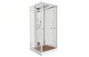 Душевая кабина AvaCan Z111STEAM 100х100 квадратная с крышей ориентация универсальная