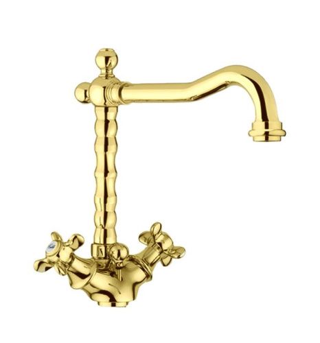 Смеситель Webert Ottocento OT700302010 на раковину золото - фото 2